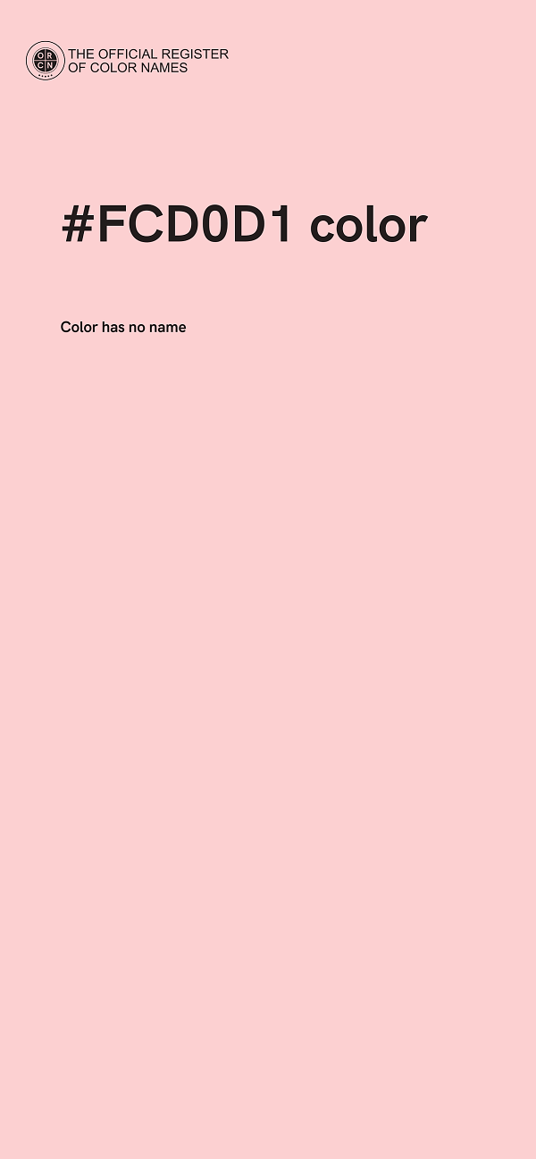 #FCD0D1 color image