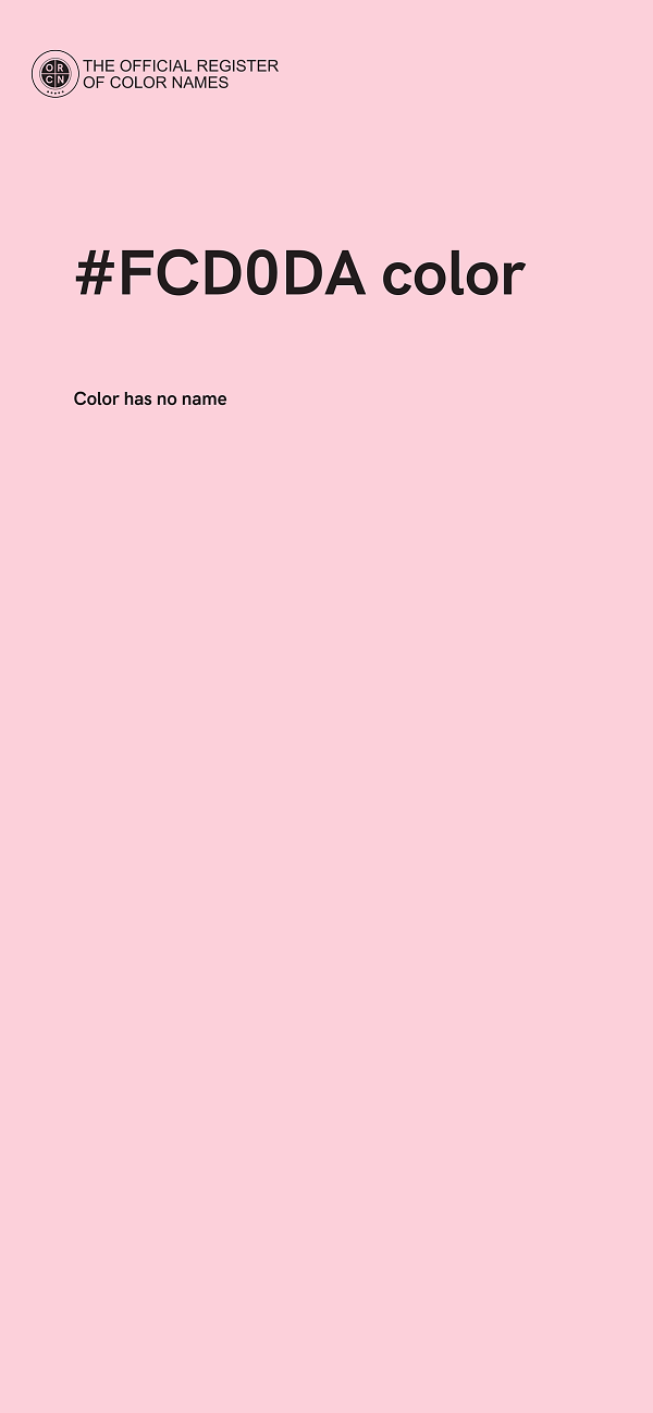 #FCD0DA color image