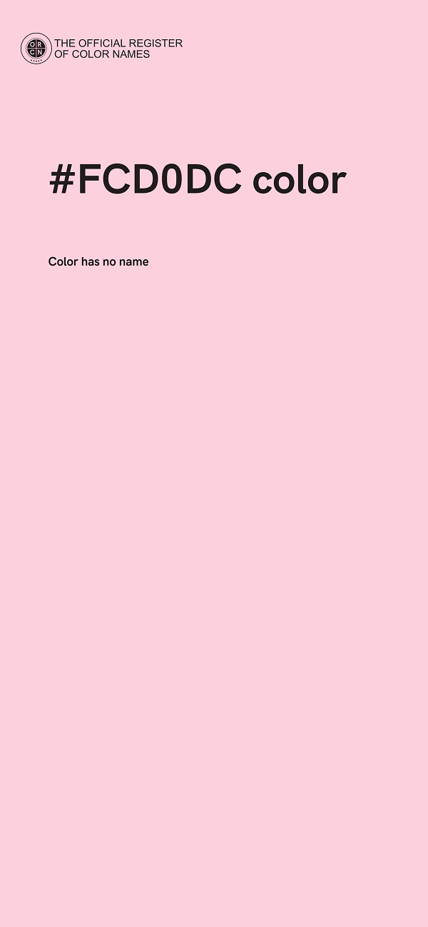 #FCD0DC color image