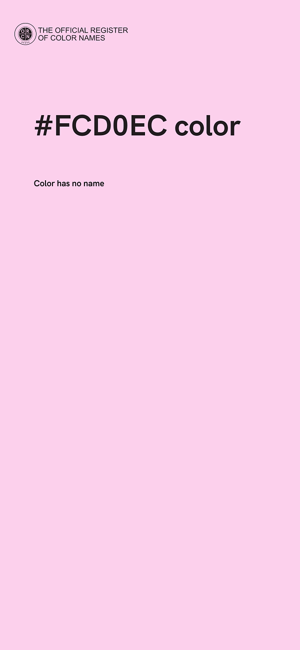 #FCD0EC color image