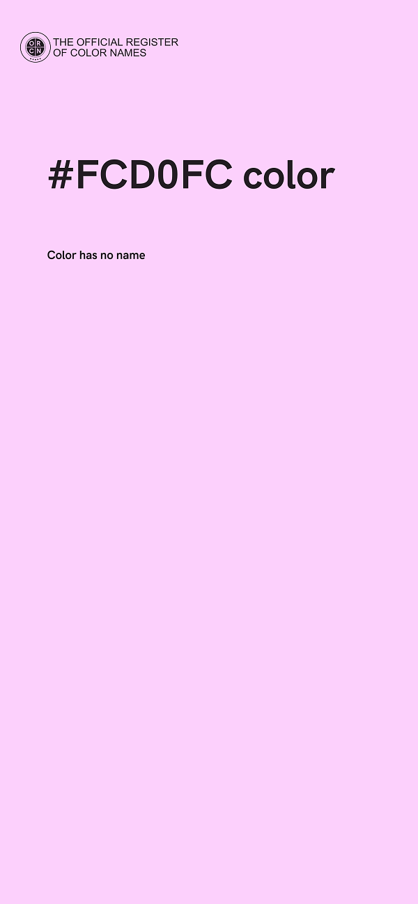 #FCD0FC color image