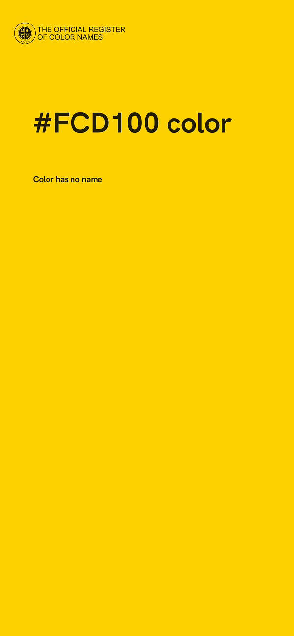 #FCD100 color image