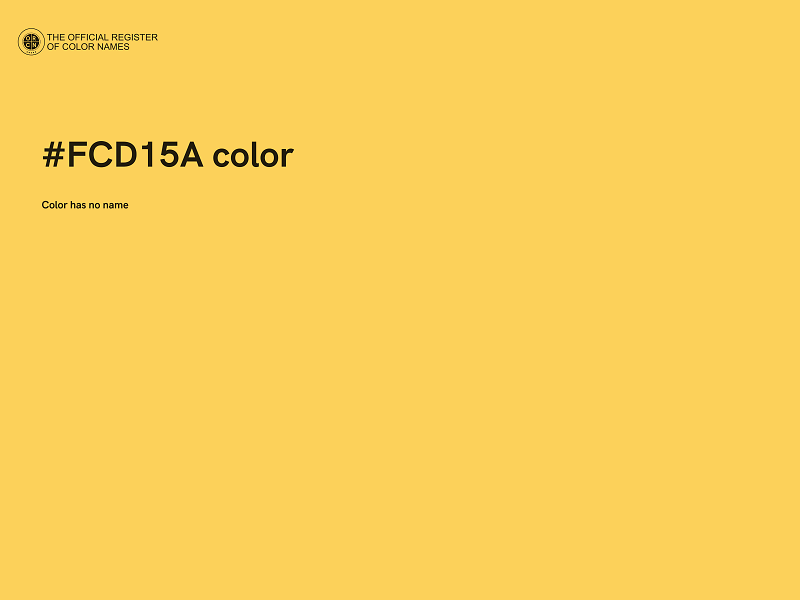 #FCD15A color image