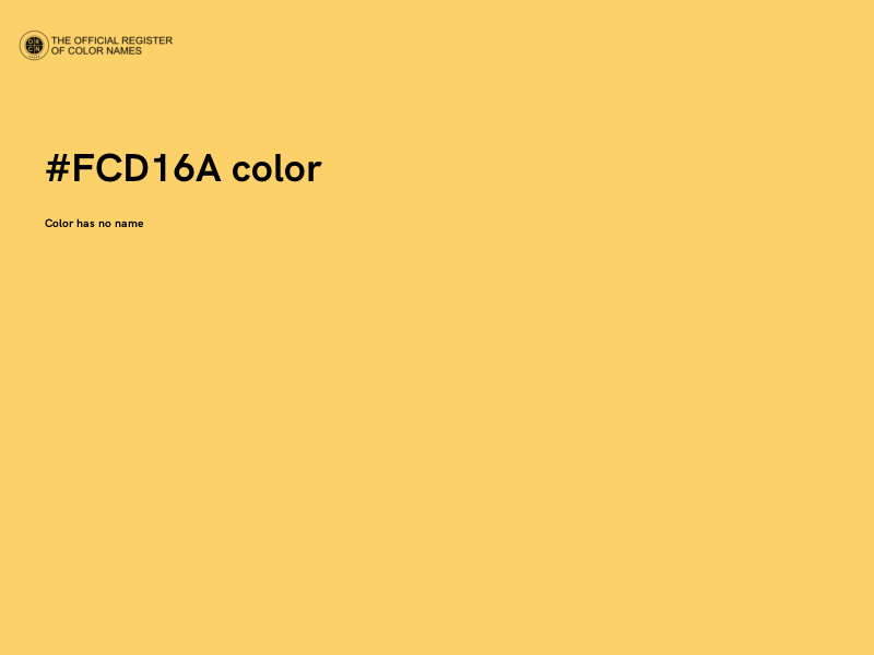 #FCD16A color image