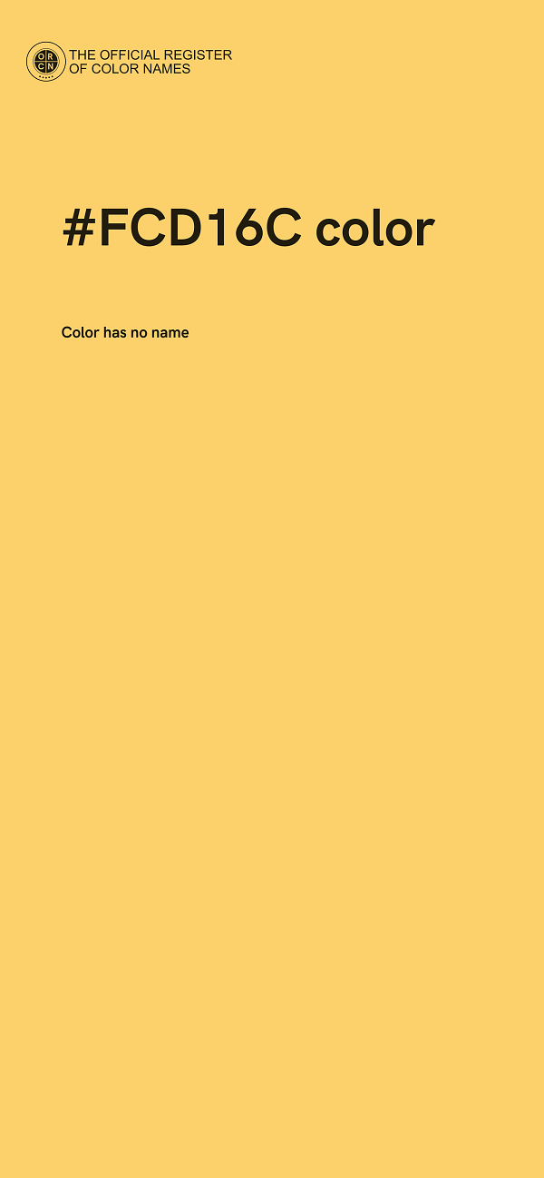 #FCD16C color image