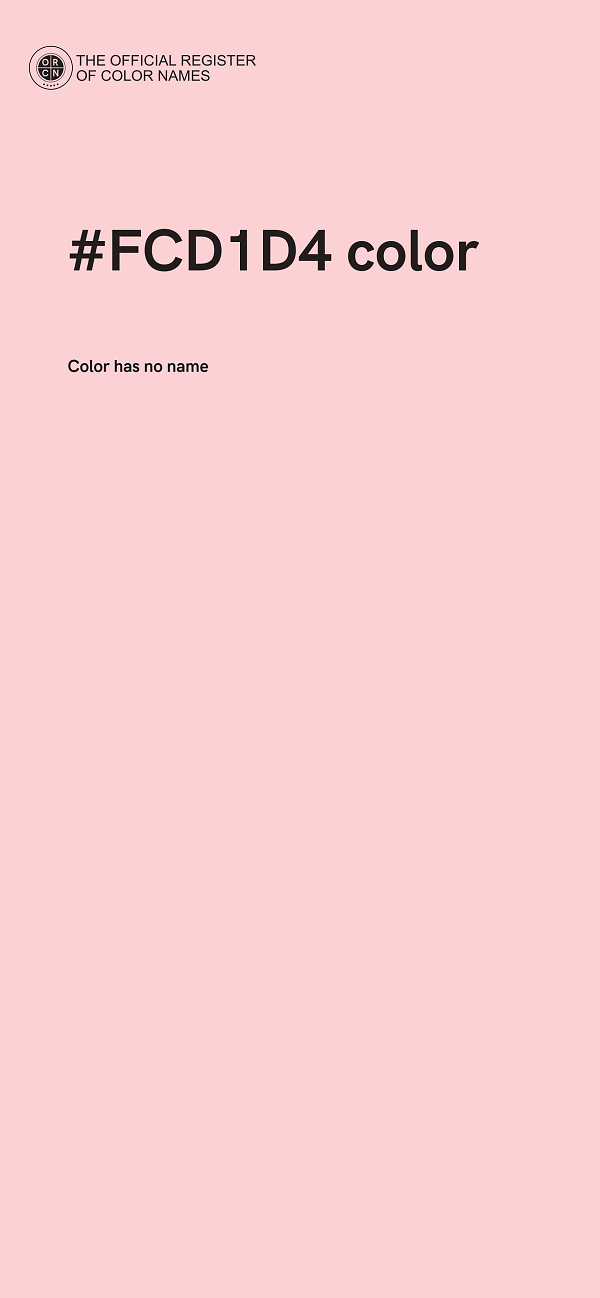 #FCD1D4 color image