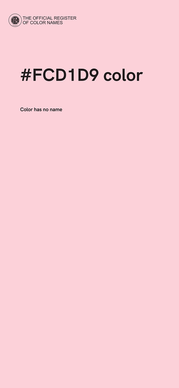 #FCD1D9 color image