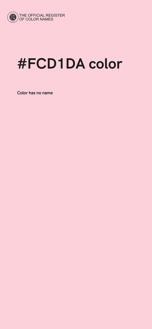 #FCD1DA color image