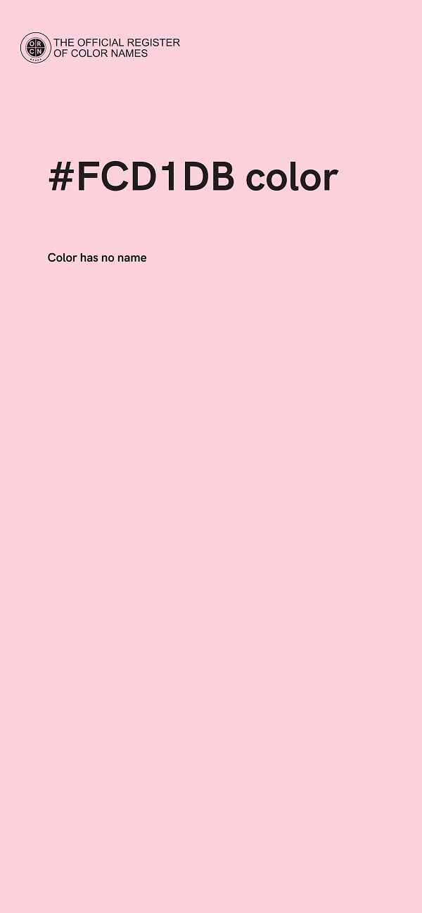 #FCD1DB color image