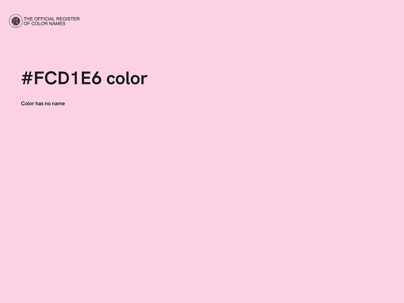 #FCD1E6 color image