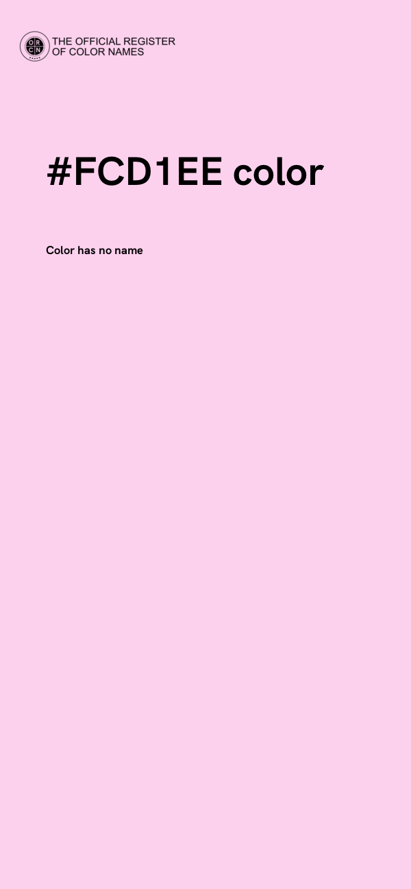 #FCD1EE color image
