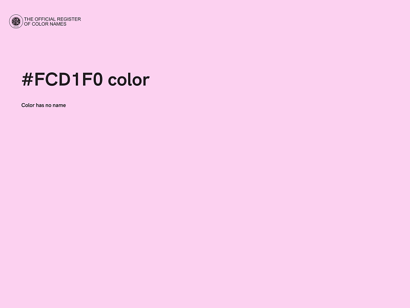 #FCD1F0 color image
