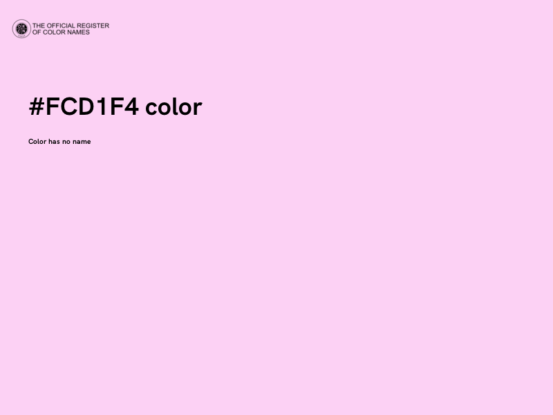 #FCD1F4 color image