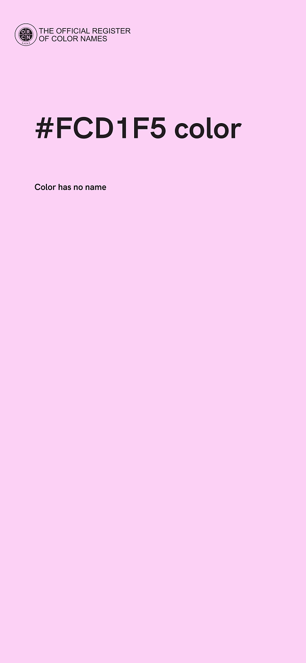 #FCD1F5 color image
