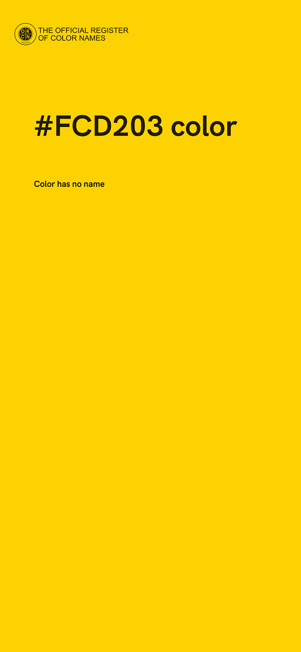 #FCD203 color image