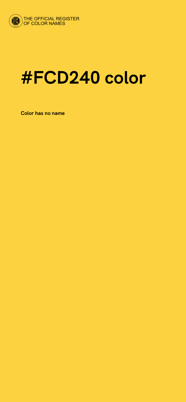 #FCD240 color image