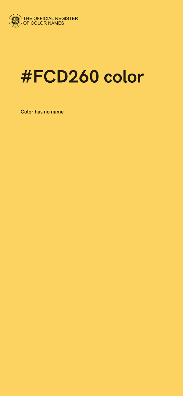#FCD260 color image