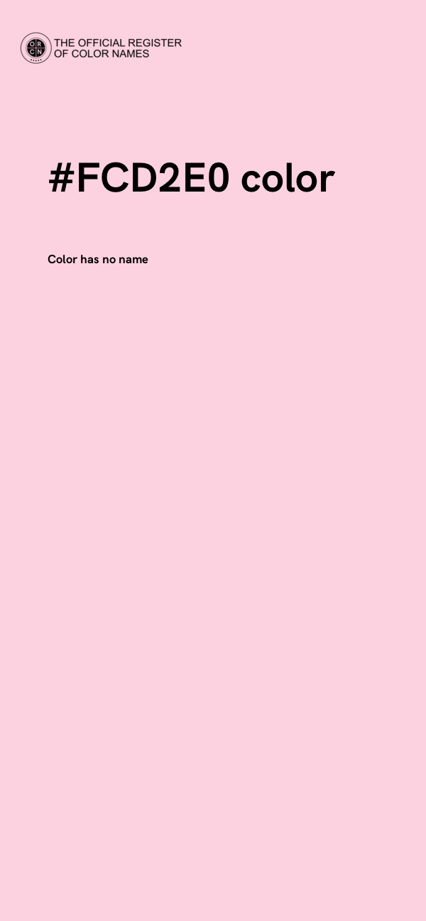 #FCD2E0 color image