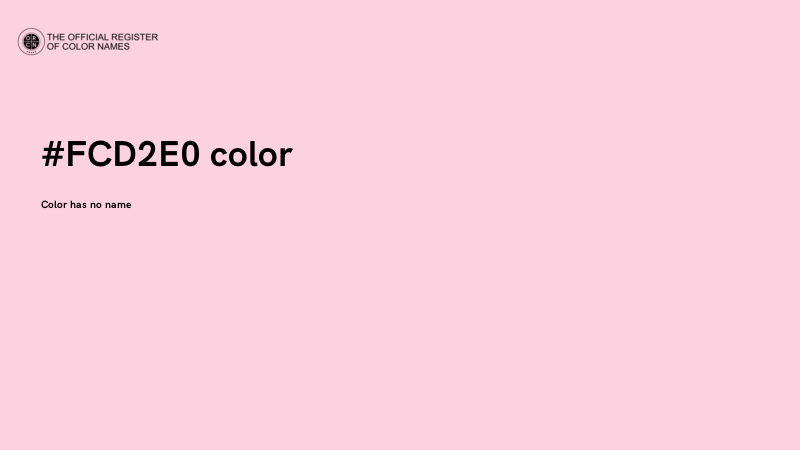 #FCD2E0 color image