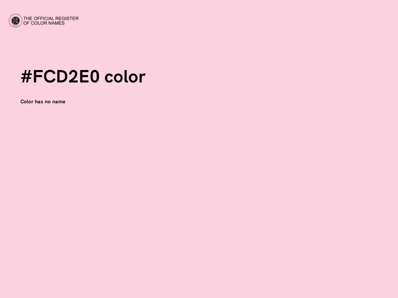 #FCD2E0 color image
