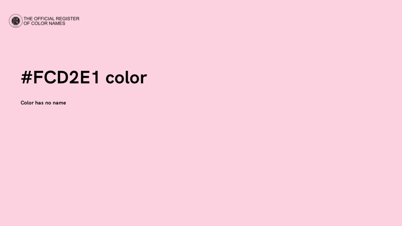 #FCD2E1 color image