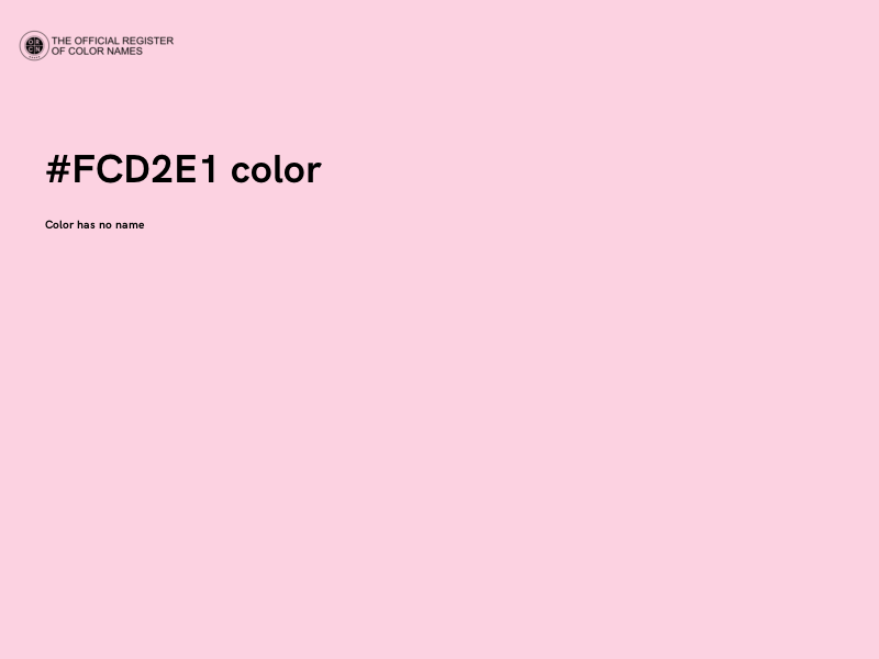 #FCD2E1 color image