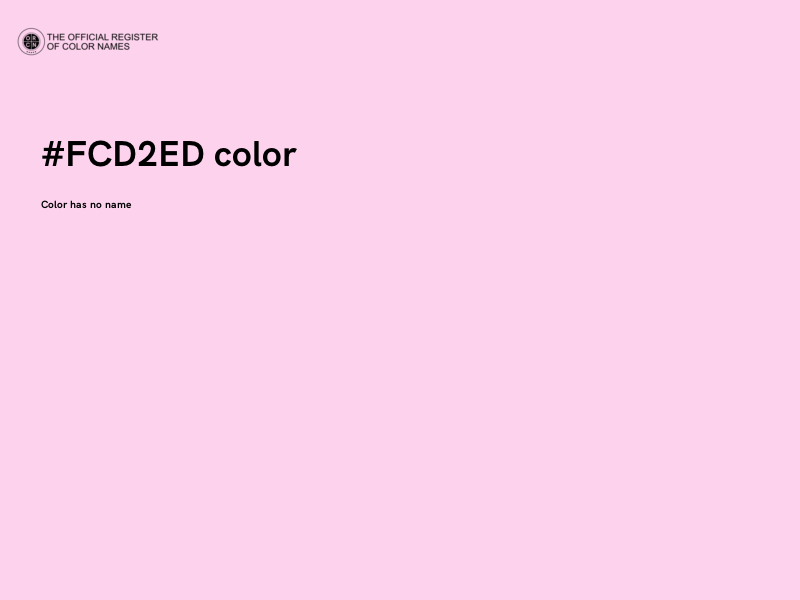 #FCD2ED color image