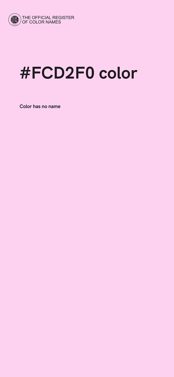 #FCD2F0 color image