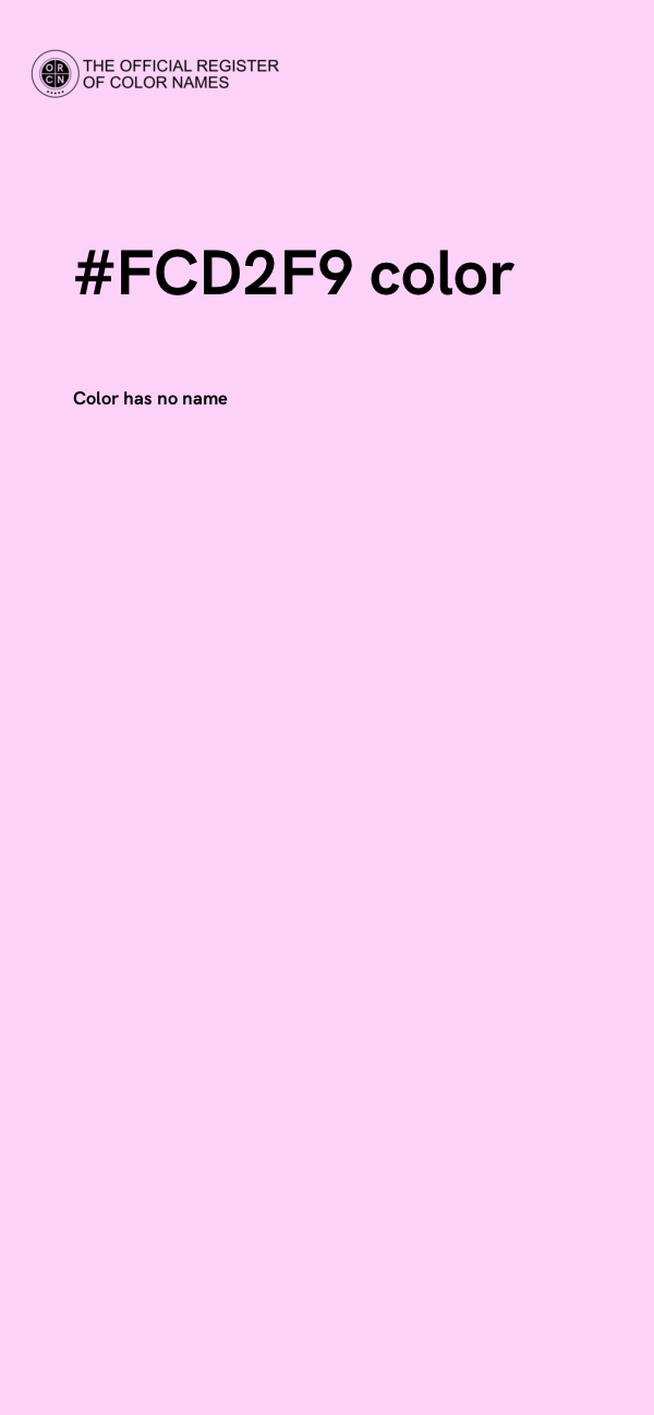 #FCD2F9 color image