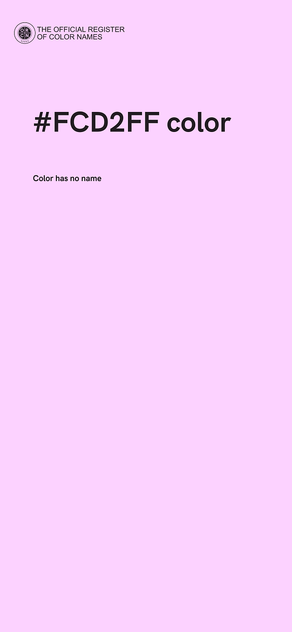 #FCD2FF color image