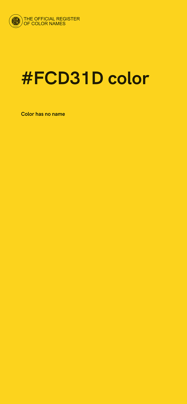 #FCD31D color image