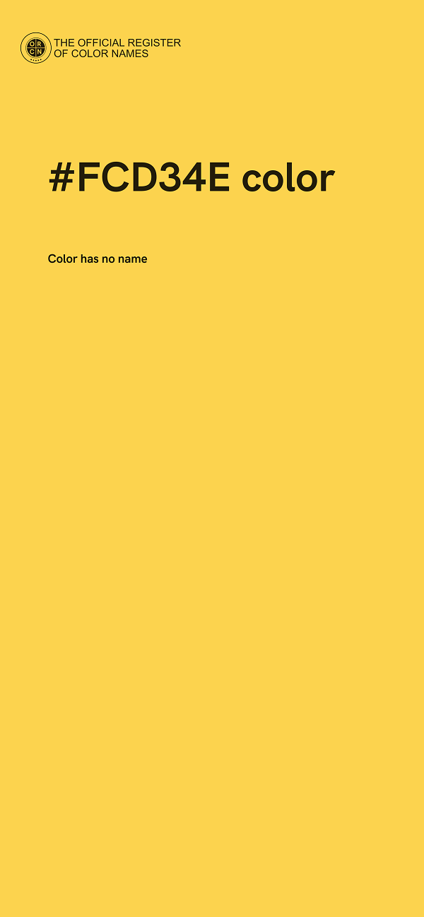 #FCD34E color image