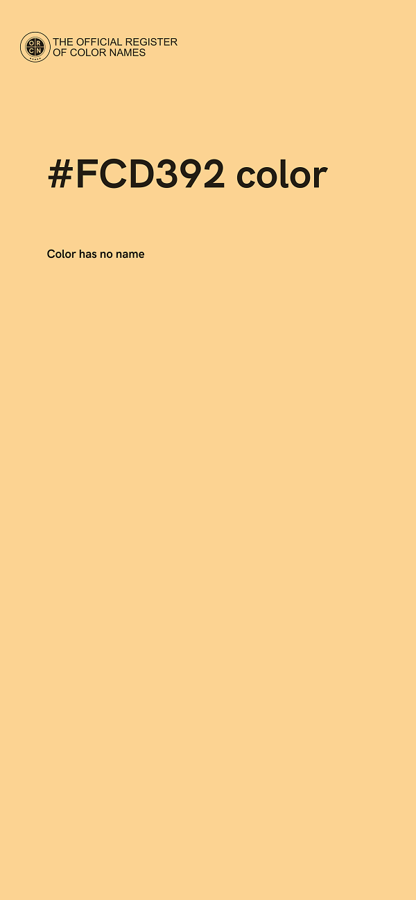 #FCD392 color image