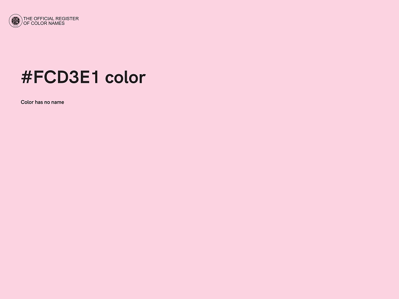 #FCD3E1 color image