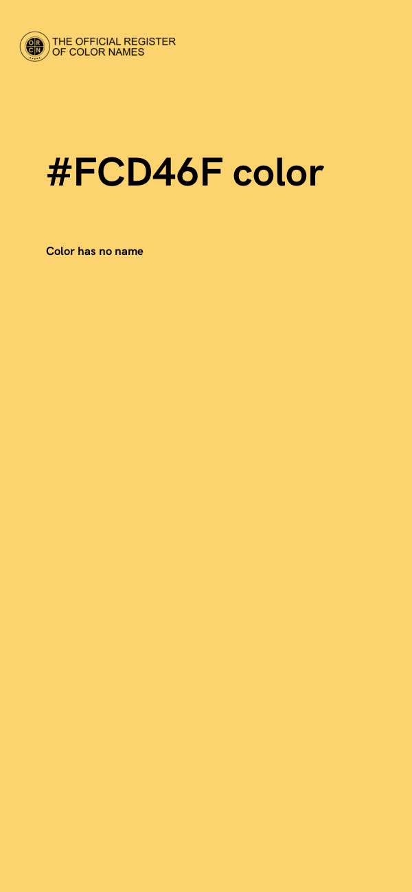 #FCD46F color image