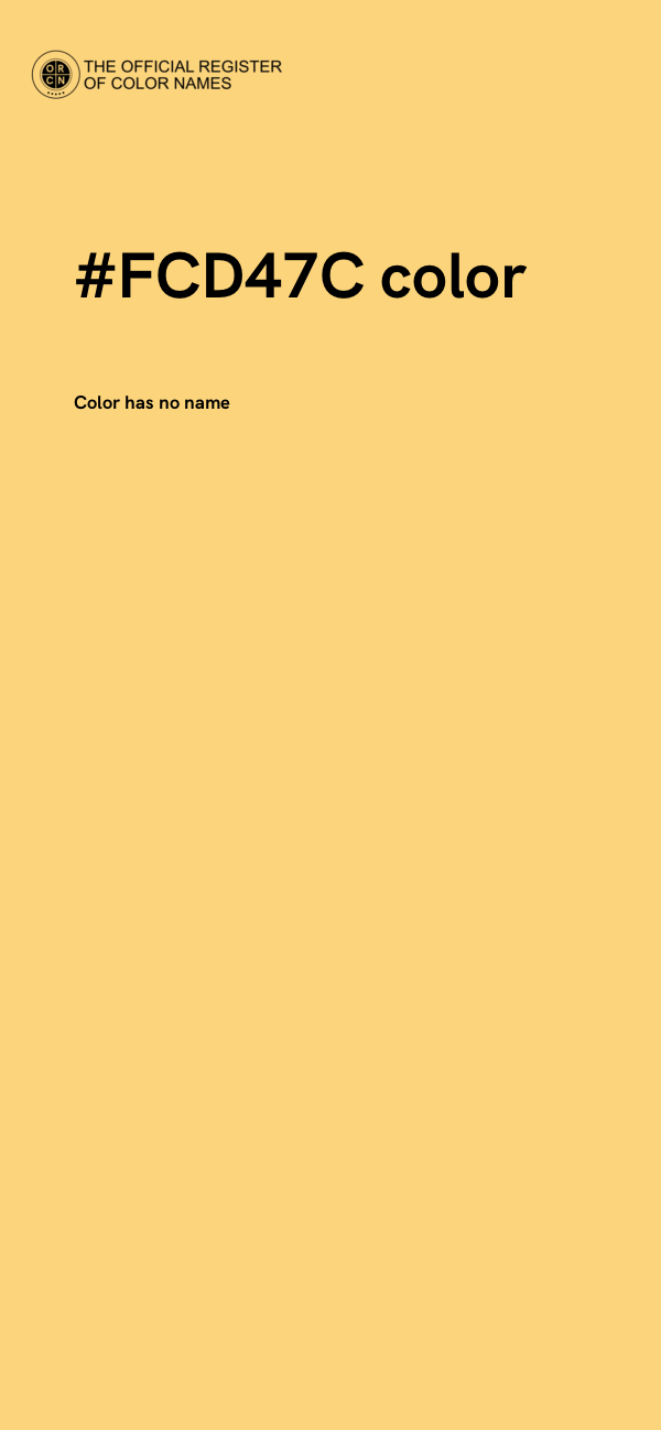 #FCD47C color image