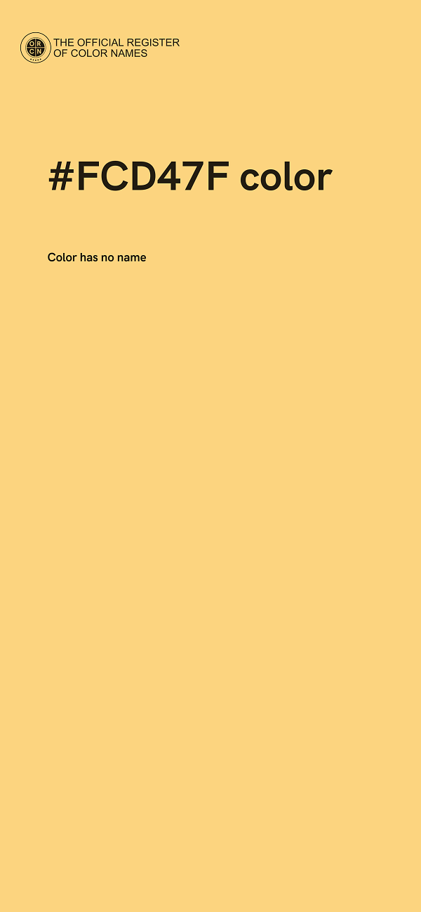 #FCD47F color image