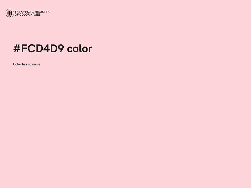 #FCD4D9 color image