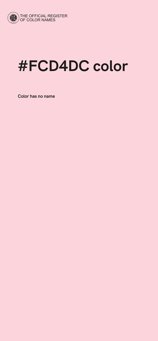#FCD4DC color image