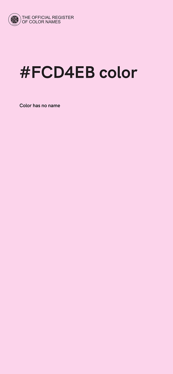 #FCD4EB color image
