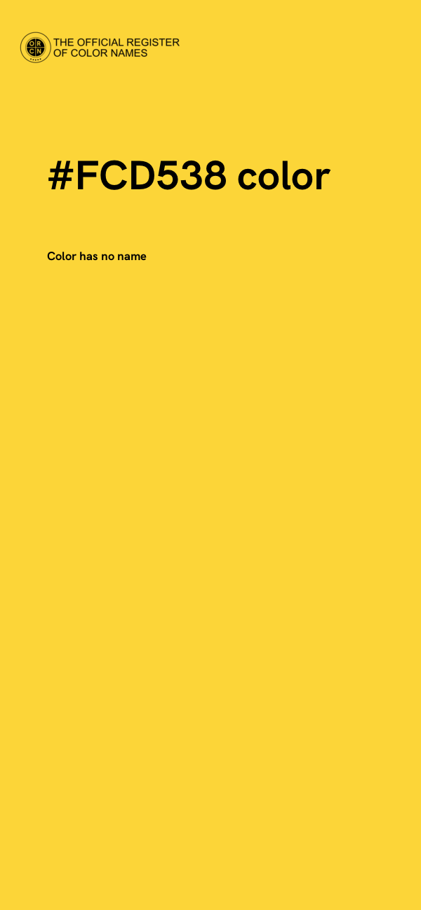 #FCD538 color image