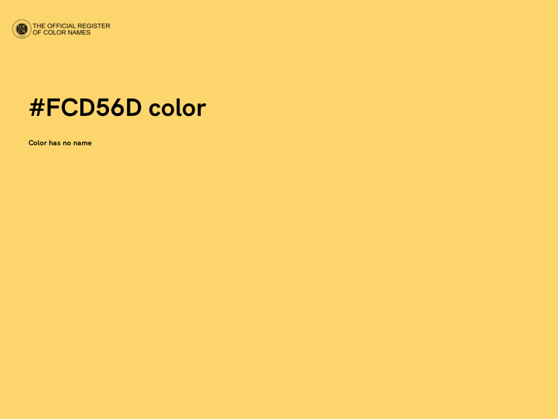 #FCD56D color image