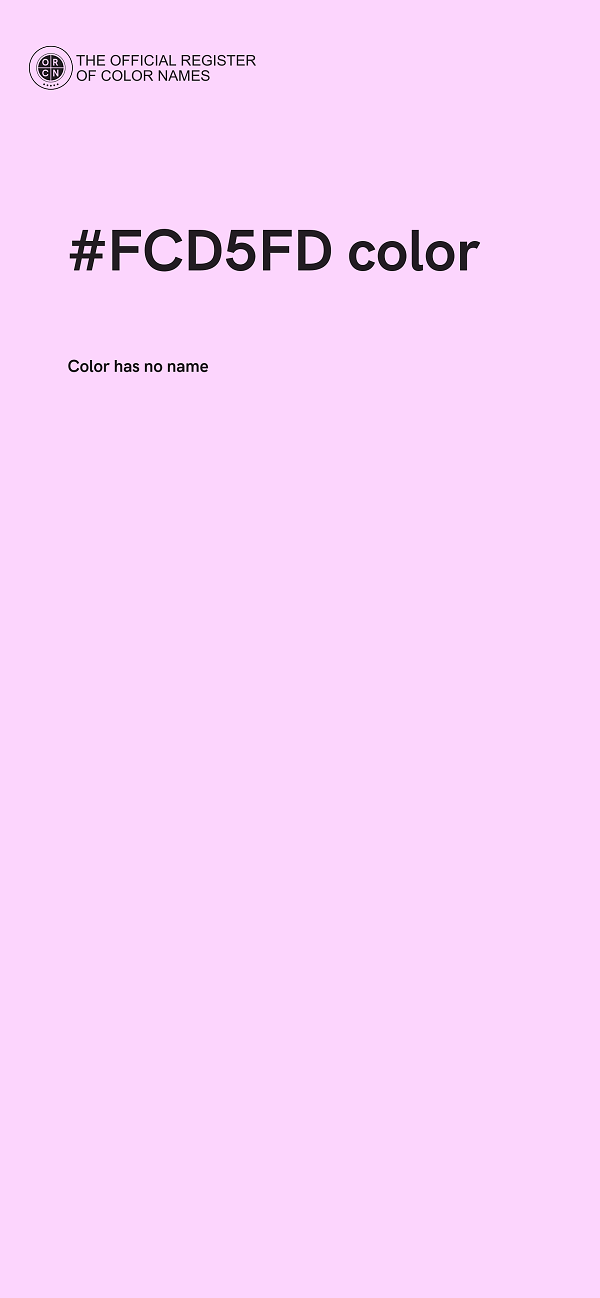 #FCD5FD color image