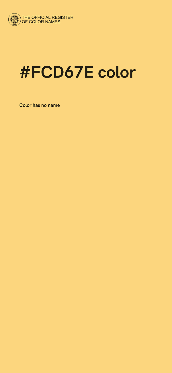 #FCD67E color image