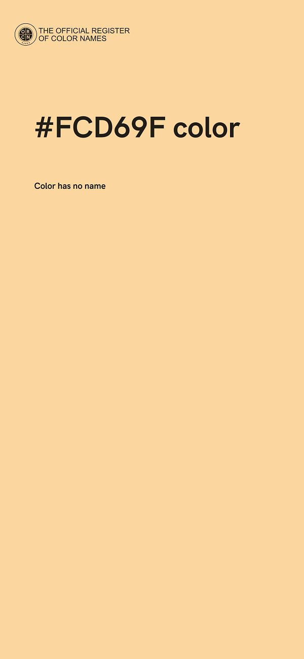 #FCD69F color image