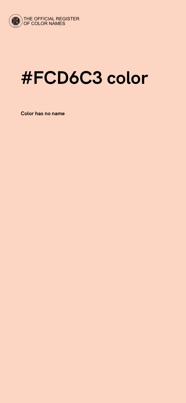 #FCD6C3 color image