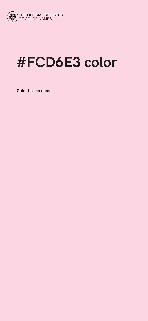 #FCD6E3 color image