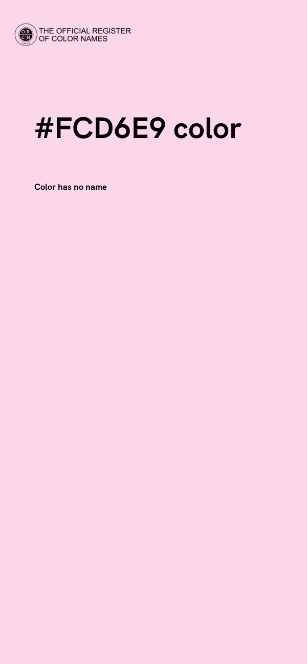 #FCD6E9 color image
