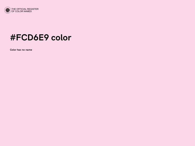 #FCD6E9 color image