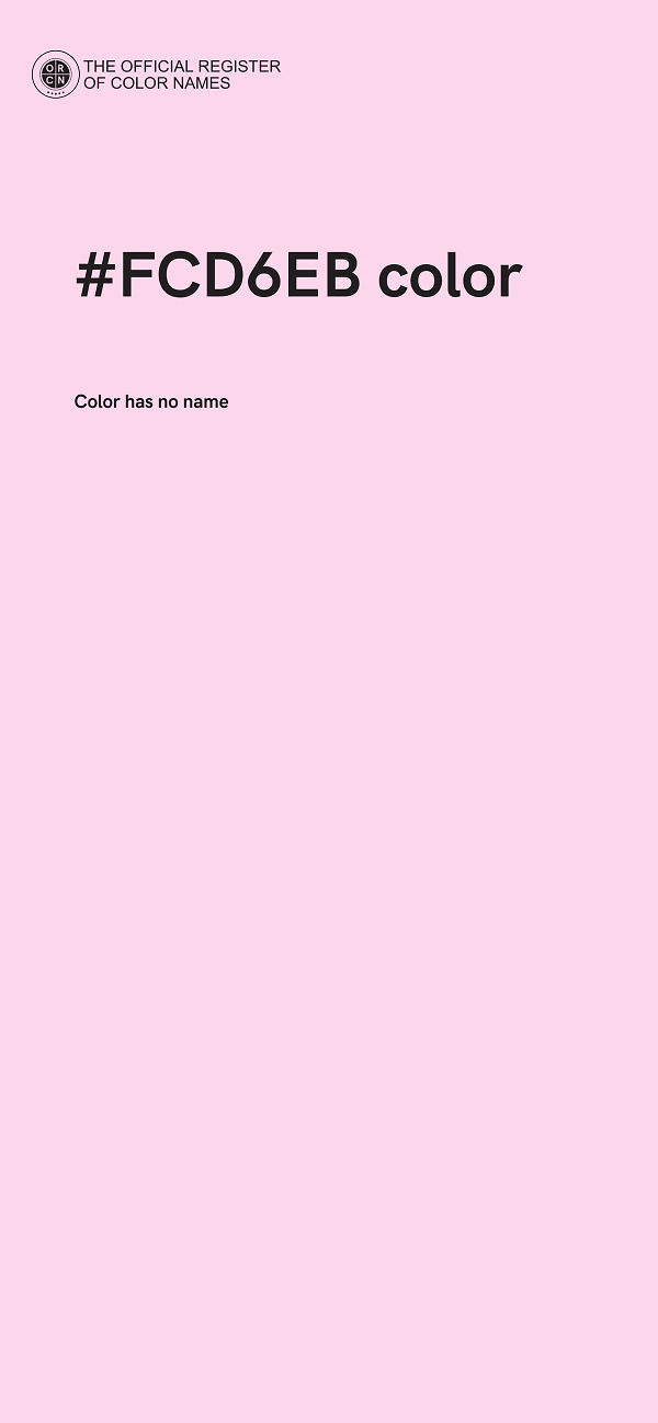 #FCD6EB color image